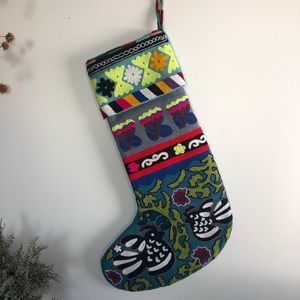 Anthropologie Verdure Christmas Stocking
